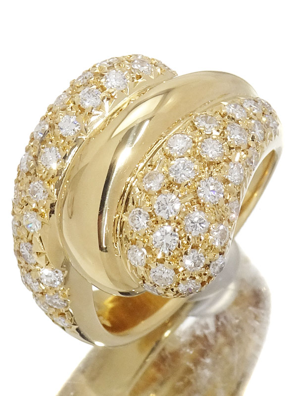 29/美品 田崎真珠 タサキ Pt900 イエローダイヤ0.54 リング 指輪