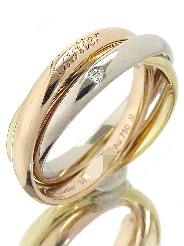 楽天市場】Cartier【カルティエ】トリニティ リング 750 K18YG・K18WG 楽天市場】Cartier【カルティエ】トリニティ リング 750 K18YG・K18WG