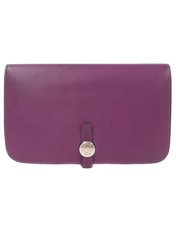 楽天市場】【財布】HERMES エルメス ドゴンGM 2つ折 長財布 レザー