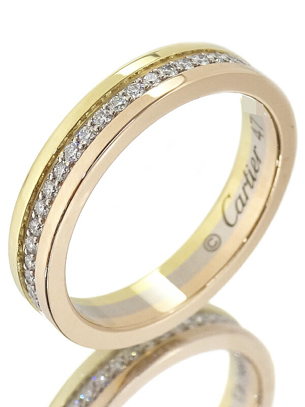 CARTIER サントス デュモンリング K18WG ホークアイ #59 20号 楽天市場】カルティエ K18WG ホークアイ サントスデュモン リング ＃53