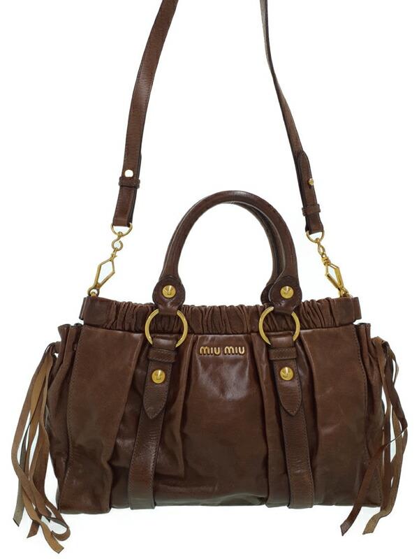 ミュウミュウ ハンドバッグ 2way 楽天市場】【バッグ】Miu Miu ミュウ ミュウ ミュウミュウ