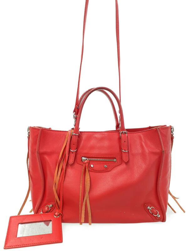 バレンシアガ ペーパー A6ジップアラウンド 370926 ２WAYハンドバッグ 12411021_1.jpg