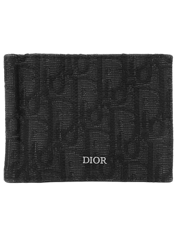 ✨最終値下げ✨DIOR オブリーク　マネークリップ Christian Dior ディオール 二つ折り財布 マネークリップ付き