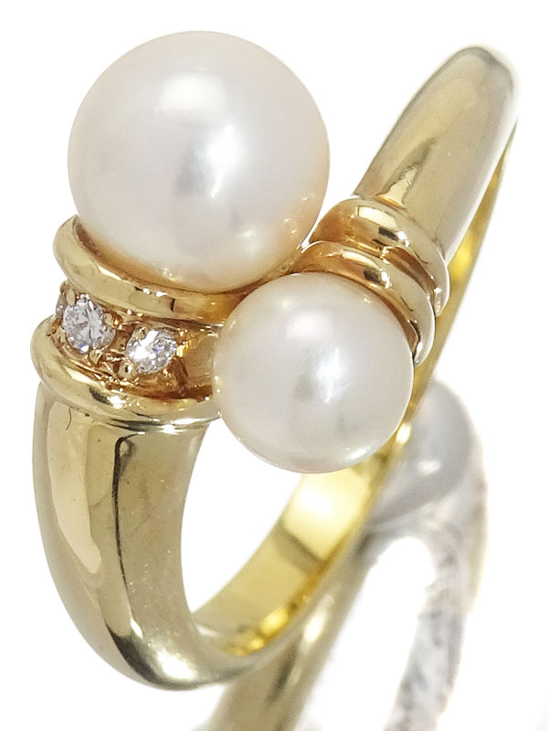 楽天市場】【MIKIMOTO】ミキモト『K18PG ジュ ドゥ リュバン リング