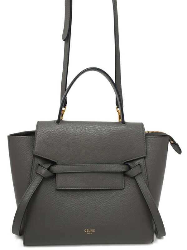 楽天市場】セリーヌ ナノ ベルトバッグ 2WAY ハンドバッグ カーフ