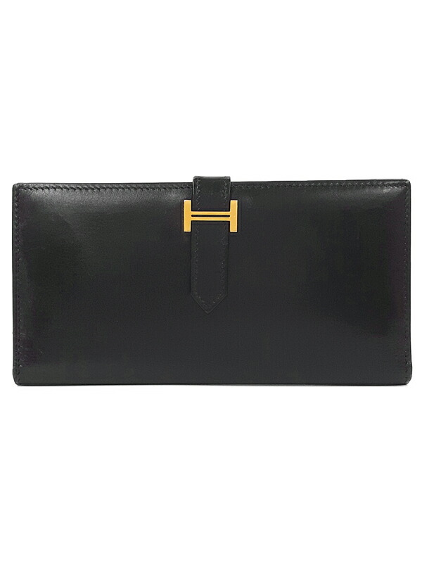 HERMES エルメス ベアン □J 刻印 金具ゴールド 二つ折り長財布 楽天市場】【財布】HERMES エルメス ベアン クラシック 2つ折長財布 二