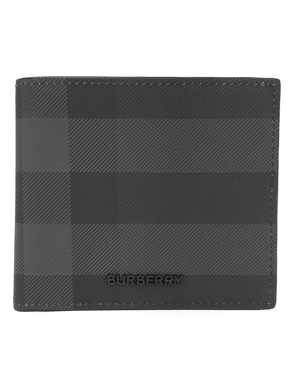 楽天市場】BURBERRY バーバリー エンボスチェック 2つ折札入れ 二
