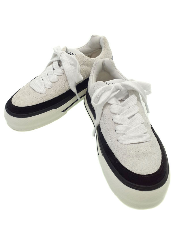 楽天市場】【美品】シャネル【CHANEL】レディース レザー スニーカー