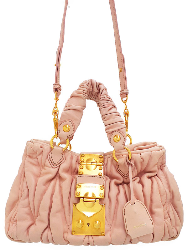 楽天市場】【バッグ】Miu Miu ミュウ ミュウ マテラッセ ハンドバッグ