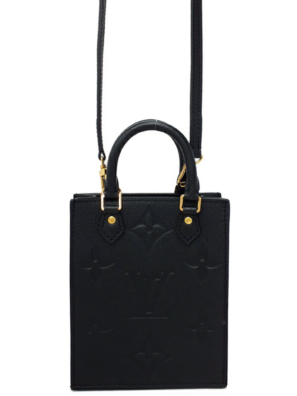 【鑑定済み】ルイヴィトン アンプラント プティットサックプラ ショルダー 黒 LOUIS VUITTON（ルイ・ヴィトン） ルイ・ヴィトン/プティット