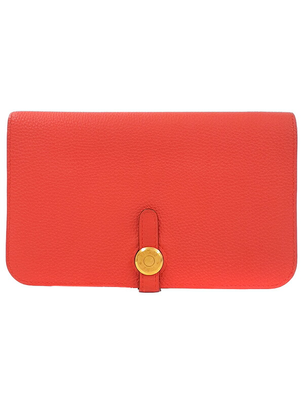 楽天市場】【財布】HERMES エルメス ドゴンGM 2つ折長財布 トゴ レザー