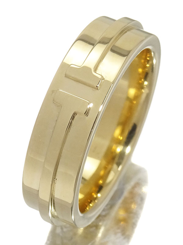 楽天市場】ティファニー Tワンワイドリング/バケットダイヤ/d0.65ct#17