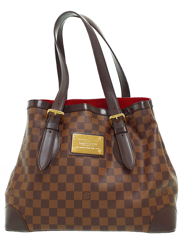 新品同様 ルイ ヴィトン バッグ ダミエ ハムステッド MM トート バッグ エベヌ  N51204 レディース 90284954 【中古】ブランド 楽天市場】ルイ ヴィトン LOUIS VUITTON ダミエ ハムステッド MM