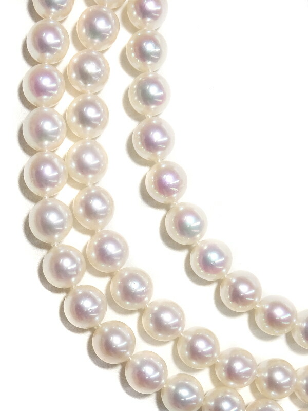 田崎 TASAKI 真珠 ネックレス 5.9-6.4mm パール タサキ ロング TASAKI（タサキ） 田崎 ステーション パール ロングネックレス K18 WG