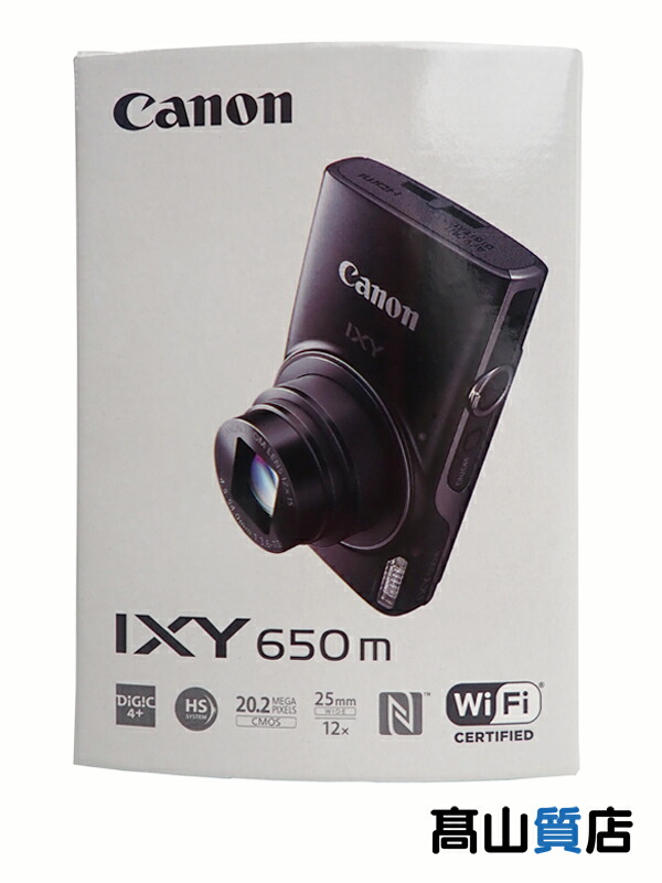【Canon】【未使用品】キヤノン『IXY 650 m / ブラック』IXY650m 2025年10月発売 コンパクトデジタルカメラ 1週間保証【中古】