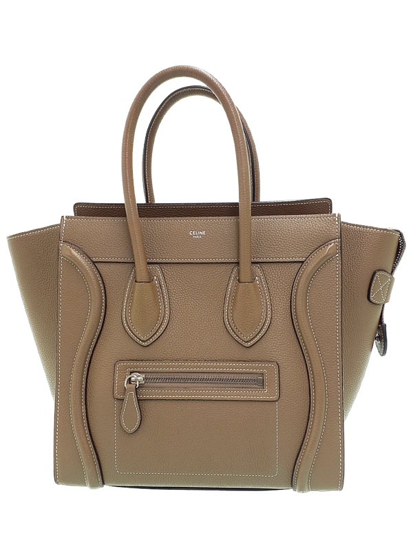 セリーヌ CELINE  ラゲージマイクロ  トートバッグ カーフ レディース  中古 楽天市場】CELINE セリーヌ ラゲージマイクロショッパー 189793DRU