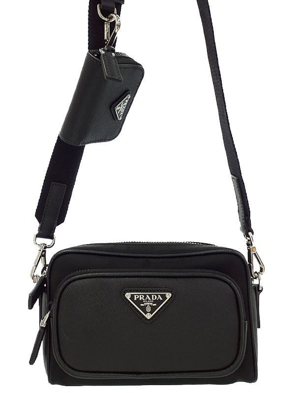 楽天市場】プラダ ショルダーバッグ Re-Nylon xサフィアーノ ナイロン