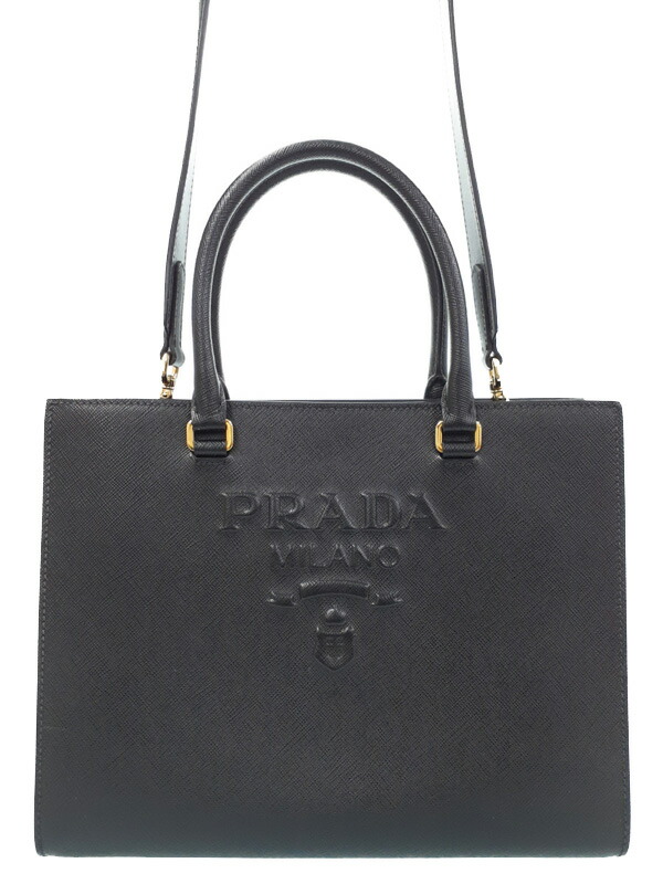 楽天市場】【プラダ】Prada サフィアーノ ラクス 2WAYハンドバッグ