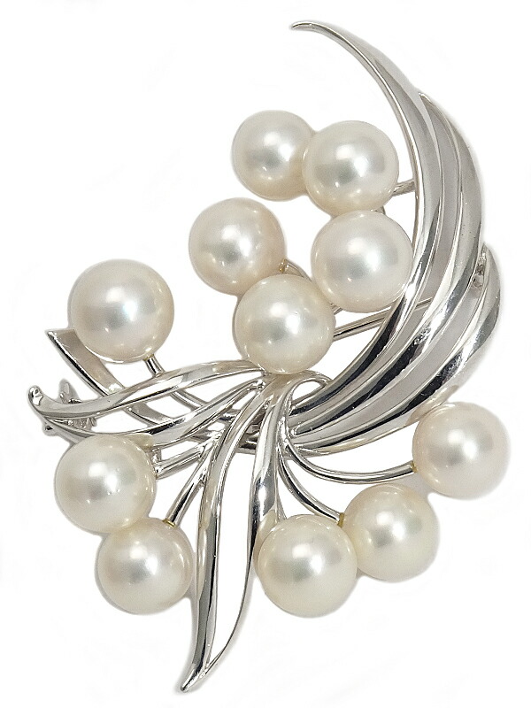 楽天市場】MIKIMOTO / ミキモト パールブローチ K14YG 5.8~7.8mm