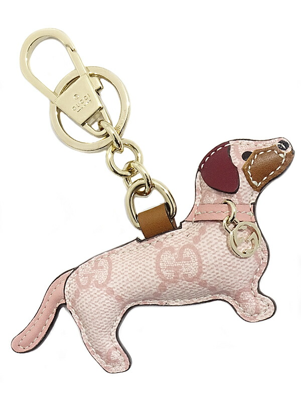 【GUCCI】グッチ『ドッグシェイプ バッグチャーム GGスプリーム』レディース 1週間保証【中古】