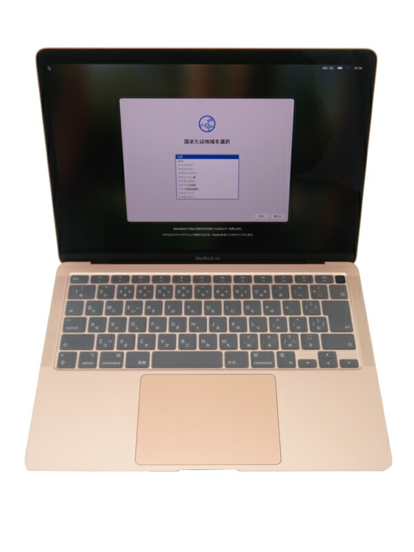 楽天市場】Apple MacBook Air ゴールド Apple M1 0.6〜3.2GHz 16GB 2TB
