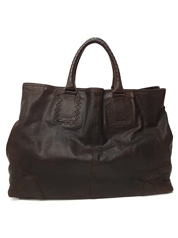 【BOTTEGA VENETA】ボッテガヴェネタ『レザー トートバッグ』246203 メンズ 1週間保証【中古】 30,128円