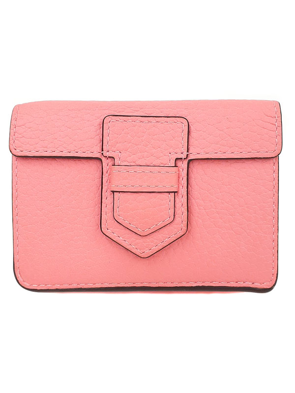 【DELVAUX】デルヴォ―『プレッセ トライフォールド ウォレット』レディース 三つ折り短財布 1週間保証【中古】