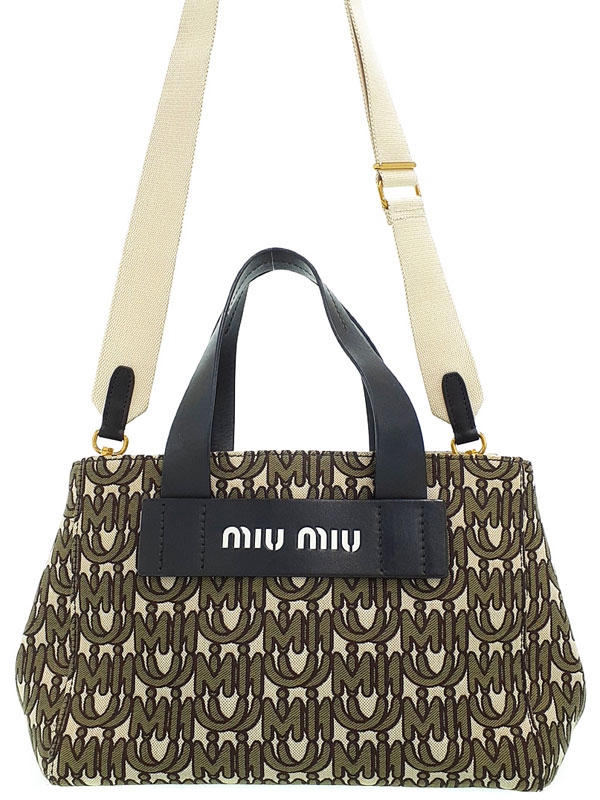 楽天市場】MIUMIU ミュウミュウ 【未使用◇】 5BA176 CANAPA カナパ