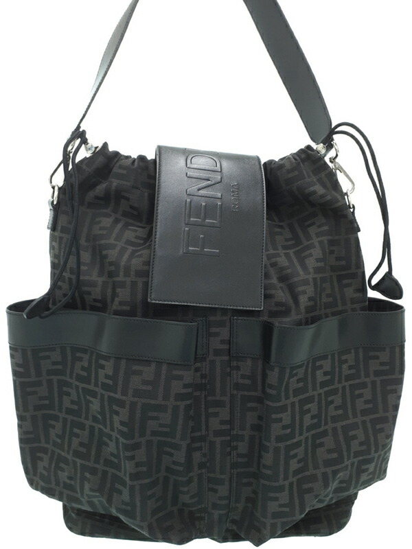 【FENDI】フェンディ『フェンディ ストライク FFジャガード ラージ バックパック』7VZ056 メンズ 2WAYバッグ 1週間保証【中古】