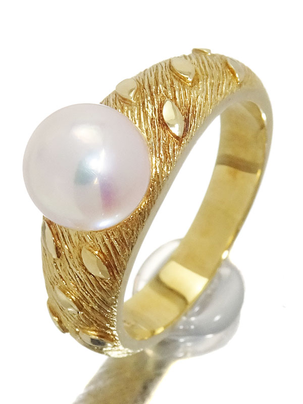 楽天市場】MIKIMOTO【ミキモト】パールリング Pt950 7mm ダイヤモンド