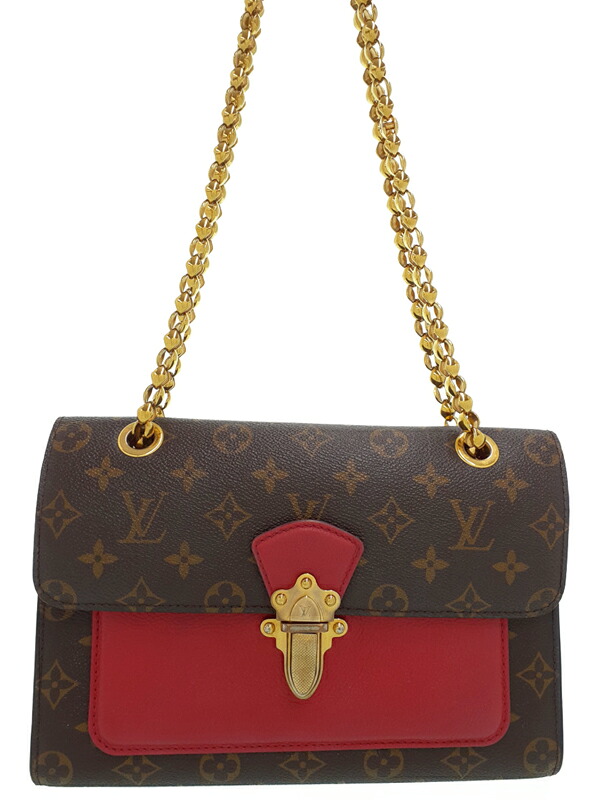 【LOUIS VUITTON】ルイヴィトン『モノグラム ヴィクトワール』M41731 レディース チェーンショルダーバッグ 1週間保証【中古】
