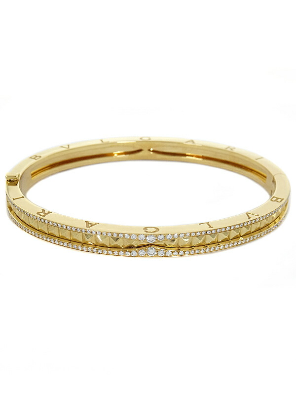 【BVLGARI】ブルガリ『K18YG B-zero1(ビーゼロワン) ロック ブレスレット ダイヤ』3905000 1週間保証【中古】