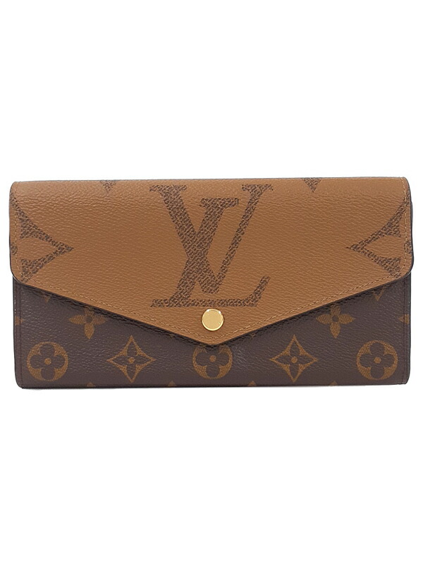 【LOUIS VUITTON】ルイヴィトン『モノグラム ジャイアント ポルトフォイユ サラ』M80726 レディース 二つ折り長財布 1週間保証【中古】