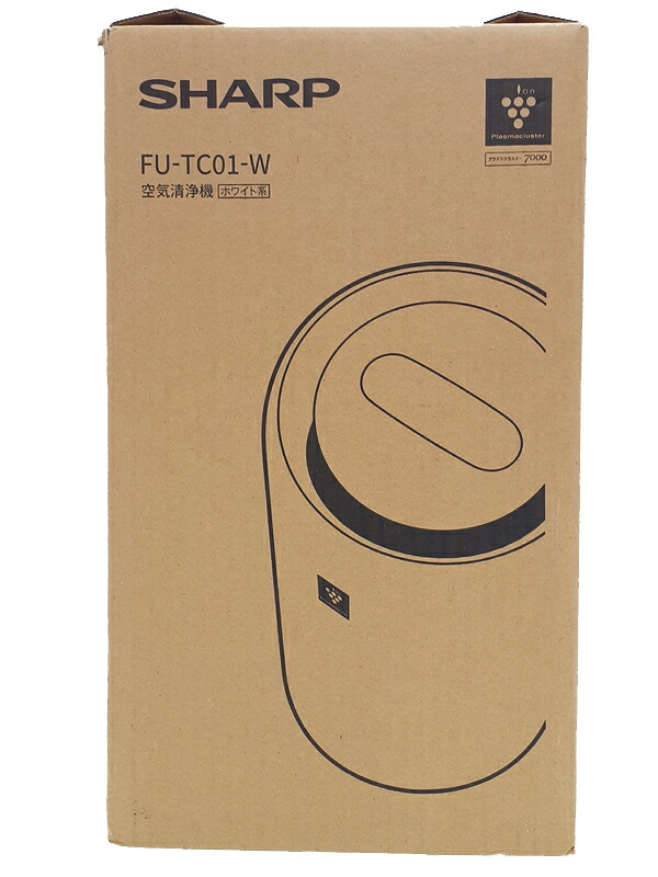 【SHARP】【訳あり未使用品】シャープ『プラズマクラスター7000 約6畳対応 ホワイト系』FU-TC01-W 空気清浄機 1週間保証【中古】