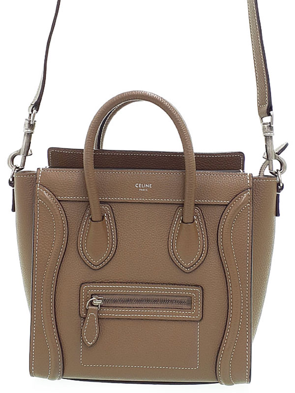 楽天市場】CELINE セリーヌ ラゲージ マイクロ ナノ 18924DRU.09.SO