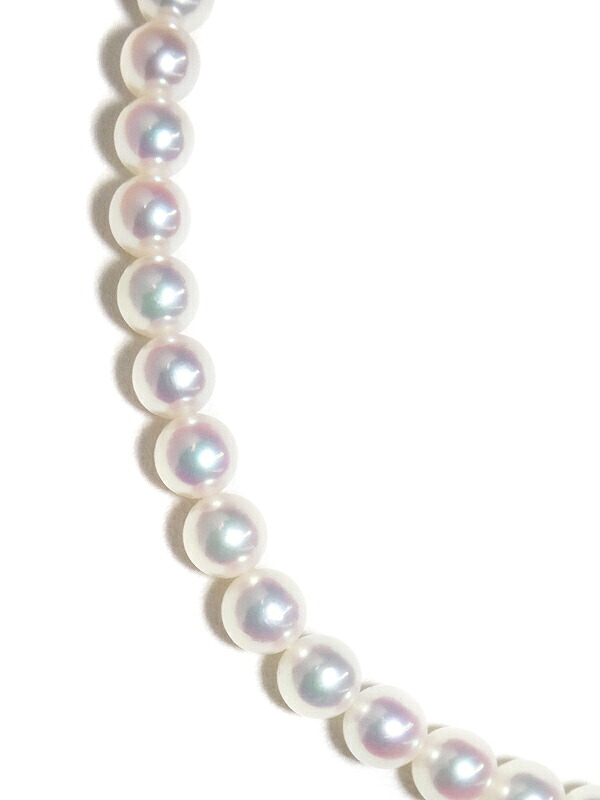【MIKIMOTO】ミキモト『PT999/K18WG パール5.0～5.4mm ネックレス The Best of The Best』1週間保証【中古】