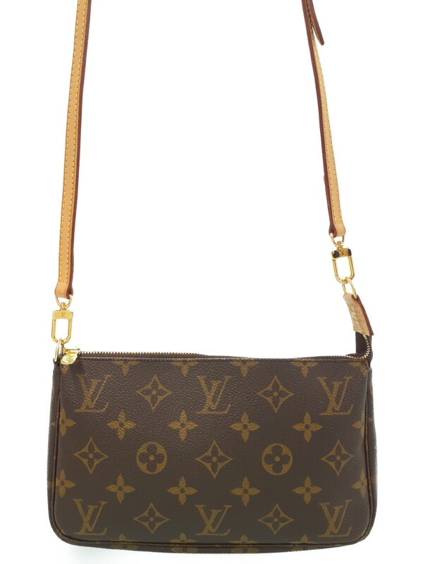 【LOUIS VUITTON】ルイヴィトン『モノグラム ポシェット アクセソワール』M51980 レディース ショルダーバッグ 1週間保証【中古】