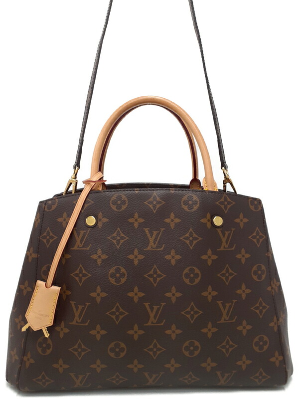 【LOUIS VUITTON】ルイヴィトン『モノグラム モンテーニュMM』M41056 レディース 2WAYバッグ 1週間保証【中古】