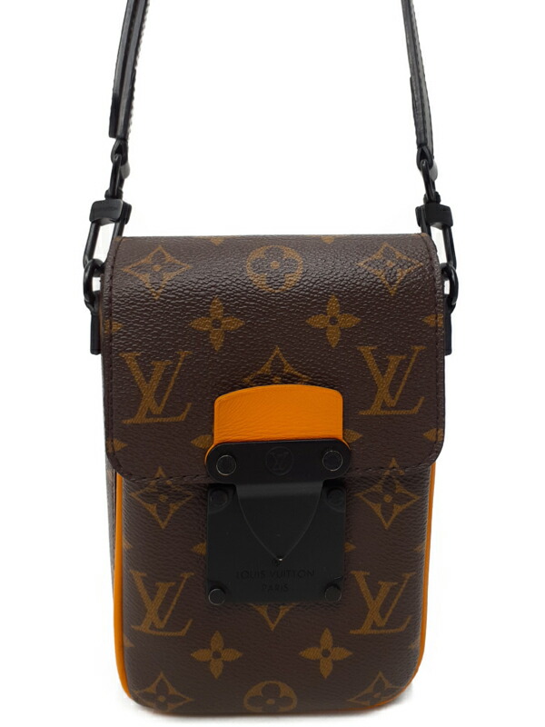 【LOUIS VUITTON】ルイヴィトン『モノグラム マカサー Sロック ヴェルティカル ウェアラブル ウォレット』M82535 メンズ ショルダーバッグ 1週間保証【中古】 75,345円