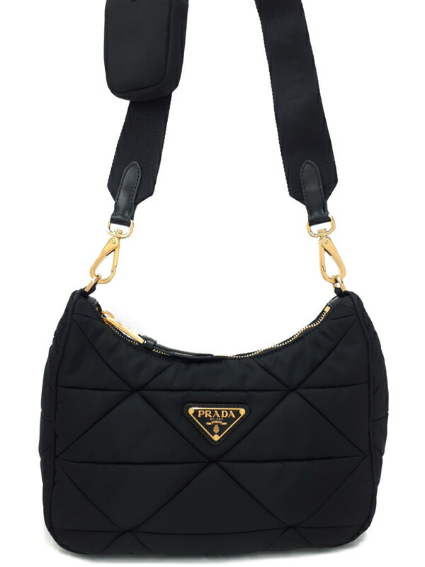 【PRADA】プラダ『パデッド Re-Nylon ショルダーバッグ』1BC151 レディース 1週間保証【中古】