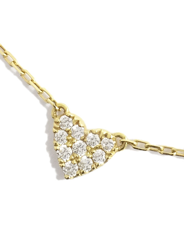 楽天市場】AHKAH アーカー ハート ネックレス ダイヤモンド0.05ct