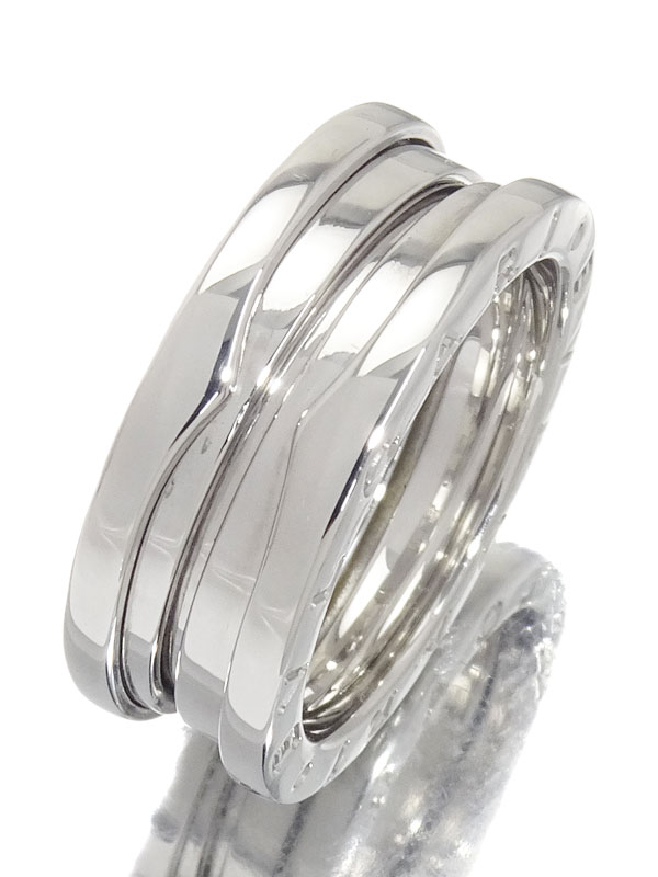 【BVLGARI】ブルガリ『K18WG B-zero1リング(ビーゼロワン) 2バンド』14.5号 1週間保証【中古】