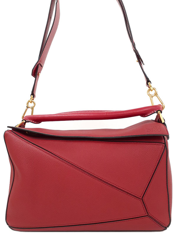 楽天市場】【美品】ロエベ 【LOEWE】 パズルバッグ XL ブラック