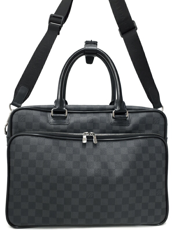【LOUIS VUITTON】ルイヴィトン『ダミエ グラフィット イカール』N23253 メンズ ビジネスバッグ 1週間保証【中古】