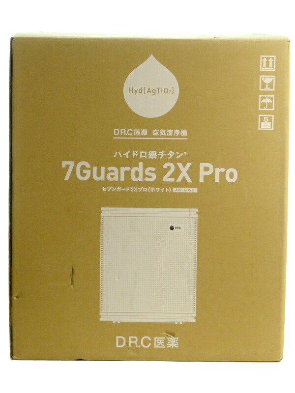 【訳あり未使用品】DRC医薬『ハイドロ銀チタン空気清浄機 セブンガード2Xプロ / ～53畳 / ホワイト』AIR-L-WH 2021年7月発売 空調家電 1週間保証【中古】