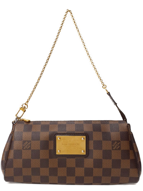 【LOUIS VUITTON】ルイヴィトン『ダミエ エヴァ』N55213 レディース チェーンハンドバッグ 1週間保証【中古】