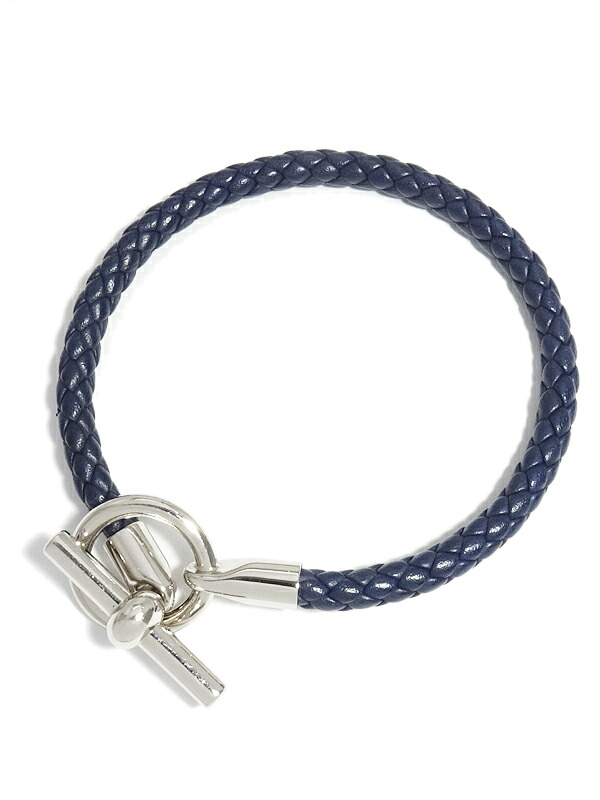 【HERMES】エルメス『グレナン ブレスレット レザーブレス 編み込み』1週間保証【中古】