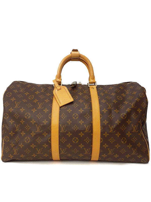 【LOUIS VUITTON】ルイヴィトン『モノグラム キーポル50』M41426 メンズ レディース ボストンバッグ 1週間保証【中古】