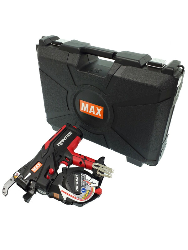 【MAX】【訳あり未使用品】マックス『14.4V 鉄筋結束機 ツインタイア / 電池パック×2/充電器付』RB-442T-B2C/1450A 電動工具 1週間保証【中古】