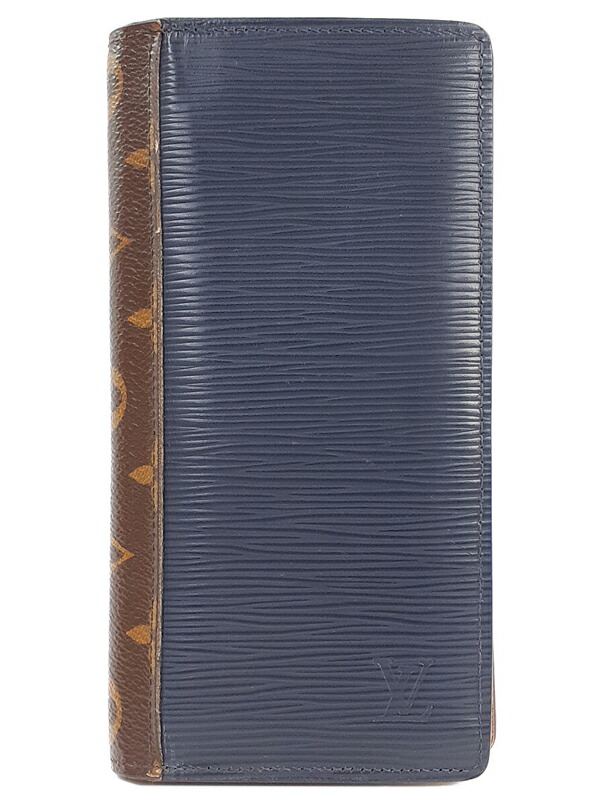 【LOUIS VUITTON】ルイヴィトン『エピ モノグラム ポルトフォイユ ブラザ』M62911 メンズ 二つ折り長財布 1週間保証【中古】